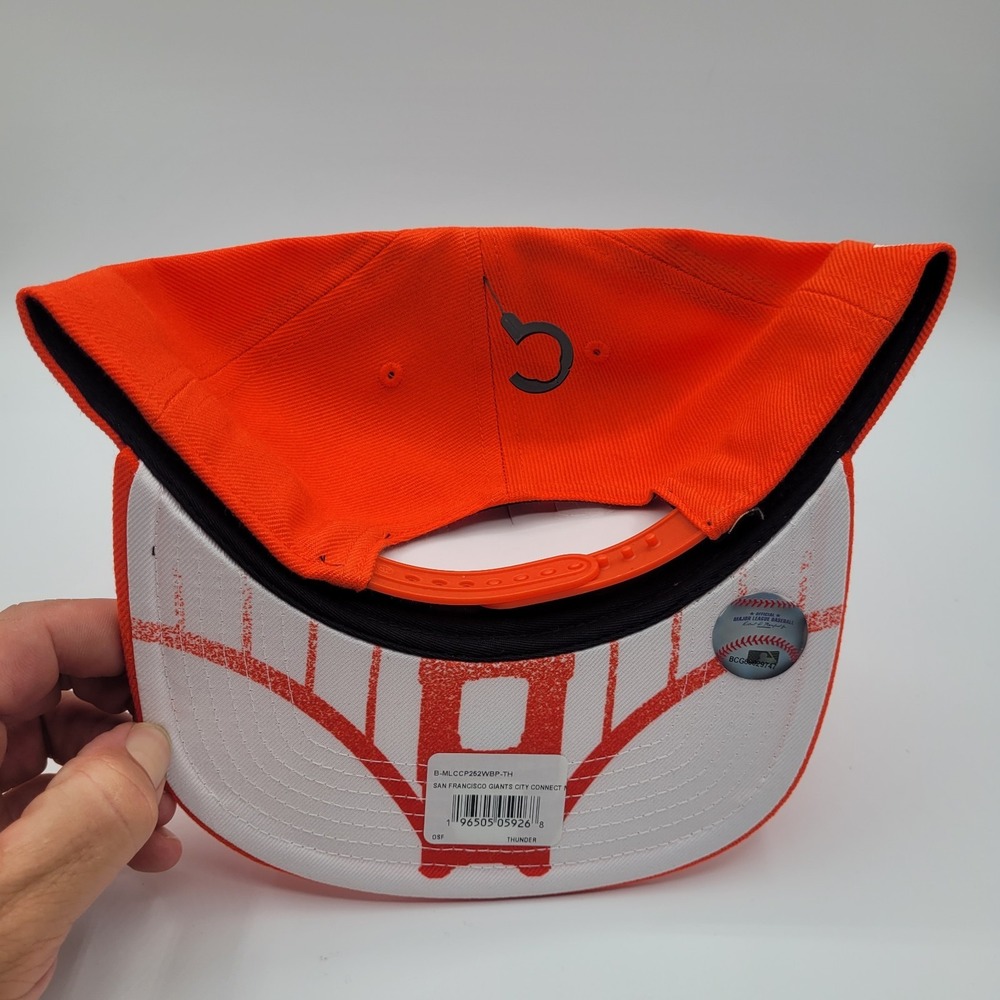 '47 Brand Orange San Francisco Giants 2021 City Connect Captain Snapback Hat New - Picture 5 of 5